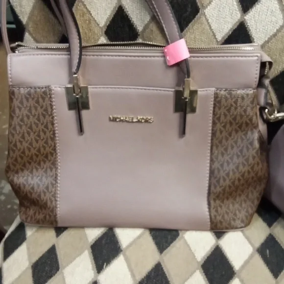 Michael Kors Elegant Purple Satchel Set - Picture 2 of 5